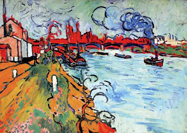 The Seine at Pecq 1905 By Felix Vallotton