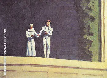 Two Comedians 1966 By Edward Hopper