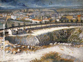 Outskirts of Paris near Montmartre 1887 By Vincent van Gogh