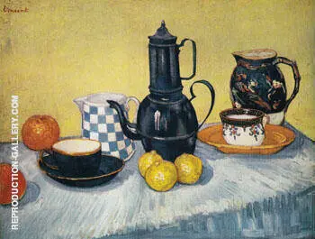 Still Life with Coffee Pot 1888 By Vincent van Gogh