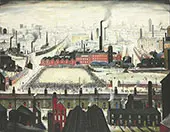The Football Match c1950 By L-S-Lowry