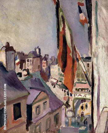 Street Decked with Flags 1906 By Raoul Dufy