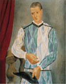 Harlequin 1917 By Pablo Picasso