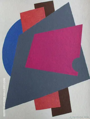 Composition 1916 By Lyubov Sergeevna Popova