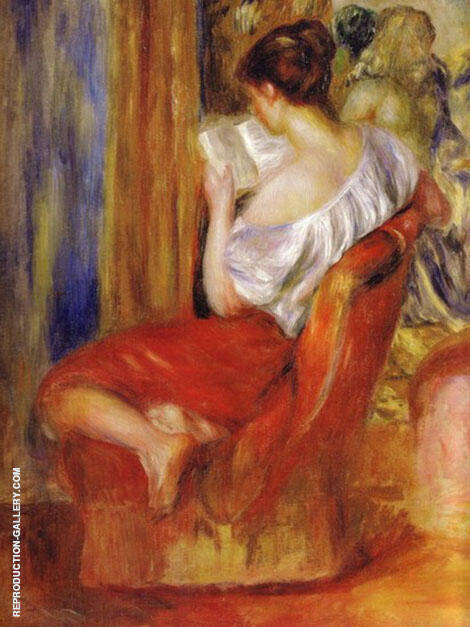 Reading Woman c1900 by Pierre Auguste Renoir | Oil Painting Reproduction