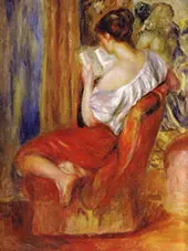 Reading Woman c1900 By Pierre Auguste Renoir