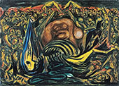 Bald Woman with Skeleton 1938 By Jackson Pollock (Inspired By)