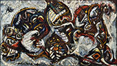 Composition with Masked Forms 1941 By Jackson Pollock (Inspired By)