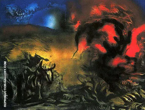 Landscape with Steer 1935 By Jackson Pollock (Inspired By)