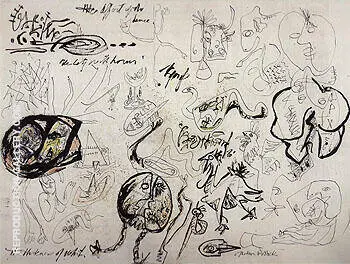 Untitled 1943 By Jackson Pollock (Inspired By)