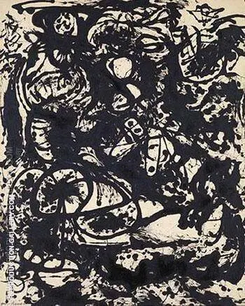Black and White Number 6 1951 By Jackson Pollock (Inspired By)