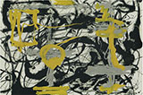 Number 12A 1948 Yellow Gray Black By Jackson Pollock (Inspired By)
