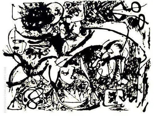 Untitled 1951 By Jackson Pollock (Inspired By)