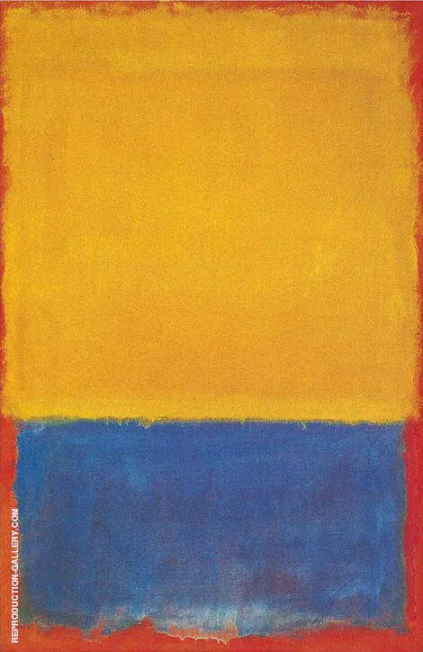 Yellow and Blue 1955 By Mark Rothko (Inspired By)