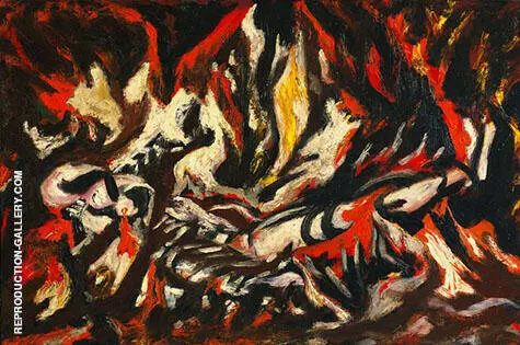 The Flame 1934 By Jackson Pollock (Inspired By)