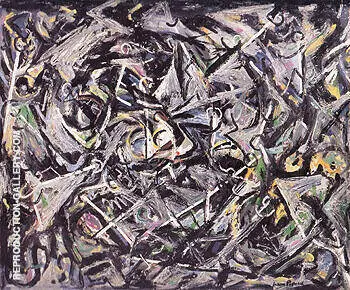 Portrait of H M 1945 By Jackson Pollock (Inspired By)