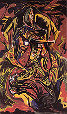 Composition with Woman 1938 By Jackson Pollock (Inspired By)