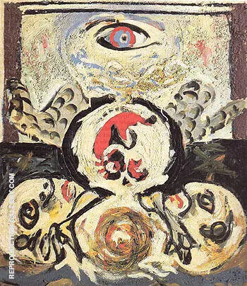 Bird 1941 By Jackson Pollock (Inspired By)