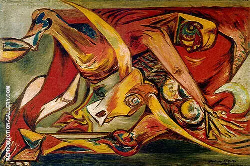 Man Bull Bird 1938 By Jackson Pollock (Inspired By)