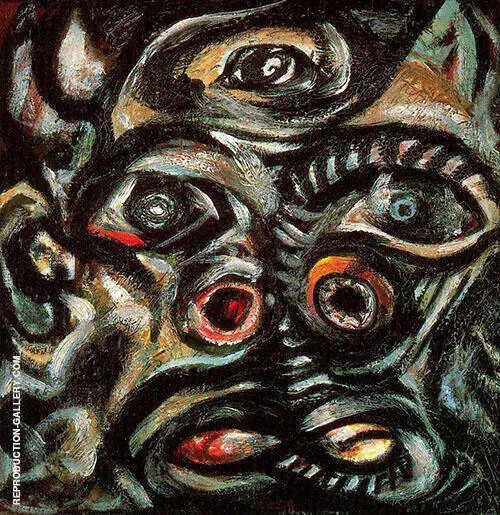 Head x1938 By Jackson Pollock (Inspired By)