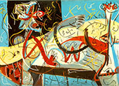 Stenographic Figure 1942 By Jackson Pollock (Inspired By)