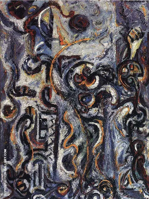 The Mad Moon Woman 1941 By Jackson Pollock (Inspired By)