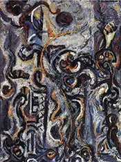 The Mad Moon Woman 1941 By Jackson Pollock (Inspired By)