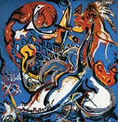 The Moon Woman Cuts the Circle 1943 By Jackson Pollock (Inspired By)