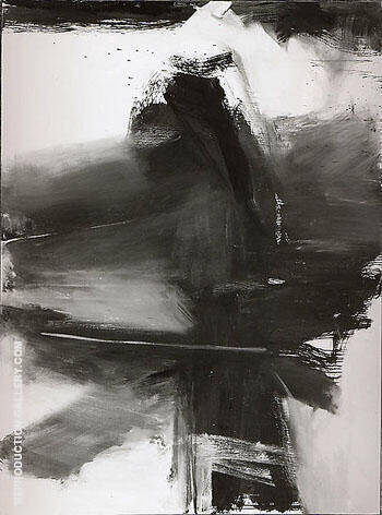 Black White and Gray 1959 by Franz Kline | Oil Painting Reproduction