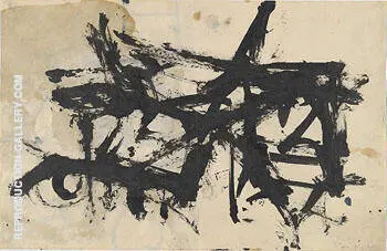 Untitled 1947 By Franz Kline