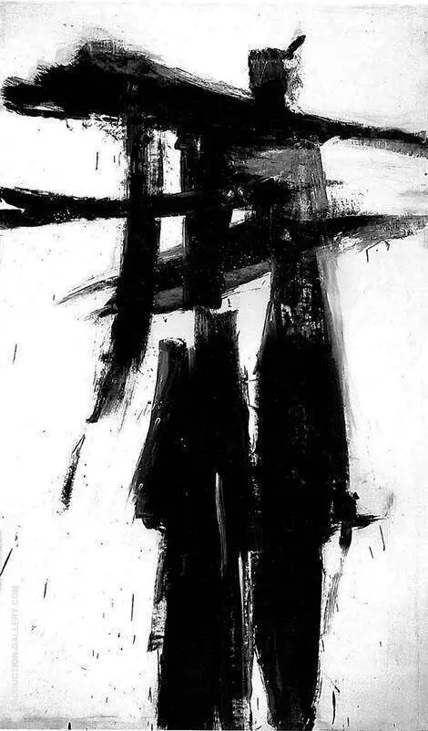 Untitled 1956 A By Franz Kline