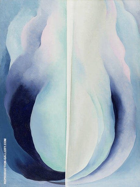 Abstraction Blue 1927 by Georgia O'Keeffe | Oil Painting Reproduction