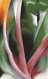 Birch and Pine Trees Pink 1925 By Georgia O'Keeffe