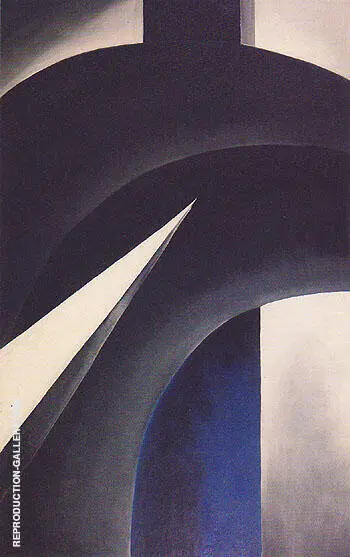 Black White and Blue 1930 By Georgia O'Keeffe