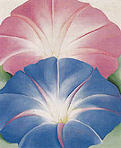 Blue Morning Glories New Mexico 1935 By Georgia O'Keeffe