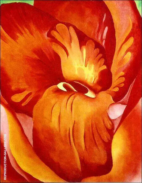 Canna Red And Orange 1926 By Georgia O'Keeffe