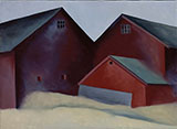 Ends of Barns c1922 By Georgia O'Keeffe