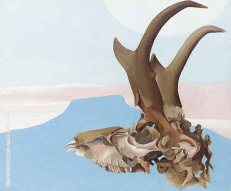 Antelope Head With Pedernal 1953 | Oil Painting Reproduction