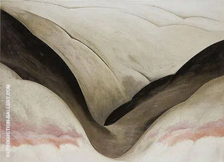 Black Place Grey And Pink 1949 By Georgia O'Keeffe