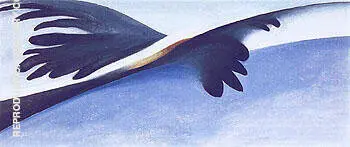 Blue And White Abstraction 1958 By Georgia O'Keeffe