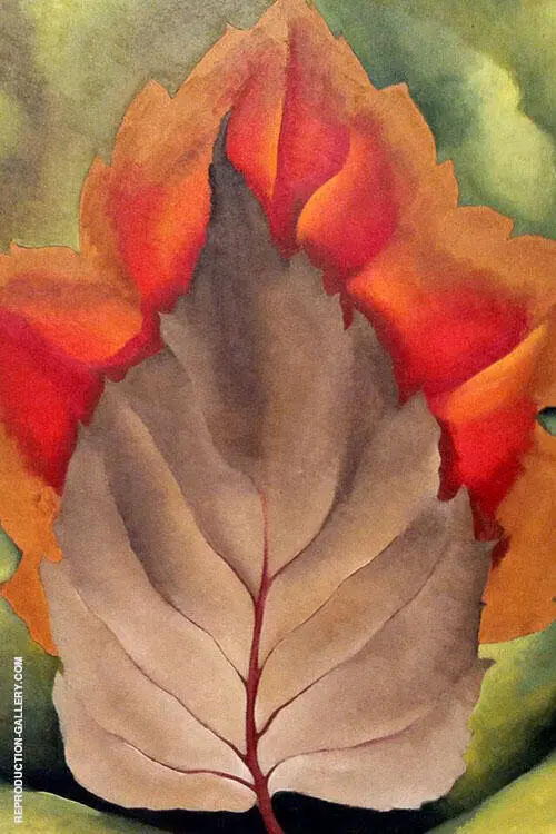 Red And Brown Leaves Autumn Leaves 1925 By Georgia O'Keeffe