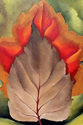 Red And Brown Leaves Autumn Leaves 1925 By Georgia O'Keeffe