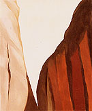 Canyon Country White and Brown Cliffs 1965 By Georgia O'Keeffe