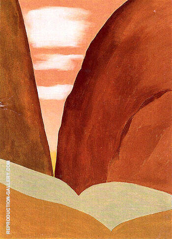 Canyon 1965 No 2 by Georgia O'Keeffe | Oil Painting Reproduction