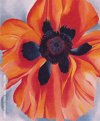 Red Poppy 1928 No VI by Georgia O'Keeffe | Oil Painting Reproduction