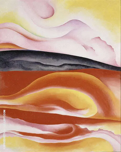 Red Yellow and Black Streak Red To Black 1924 By Georgia O'Keeffe