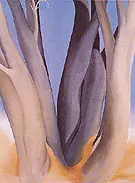 Dark Tree Trunks 1946 By Georgia O'Keeffe