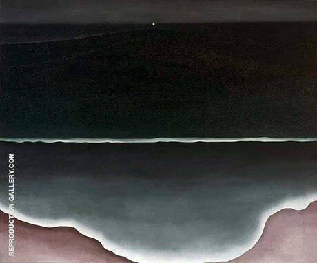 Wave Night 1928 by Georgia O'Keeffe | Oil Painting Reproduction
