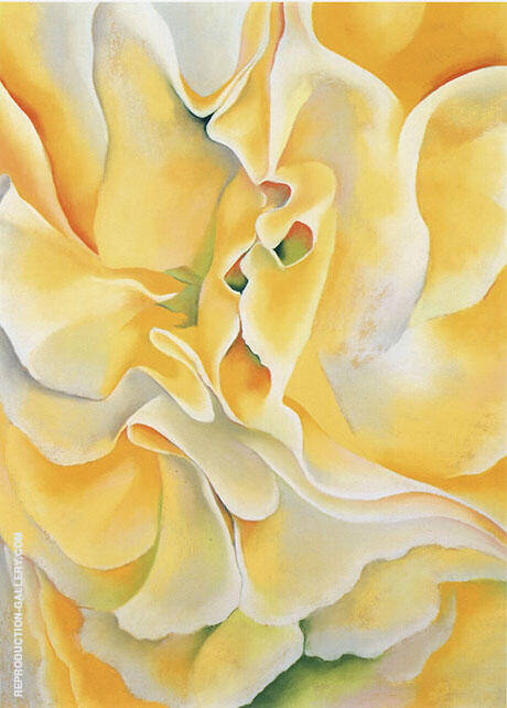 Yellow Sweet Peas 1925 by Georgia O'Keeffe | Oil Painting Reproduction