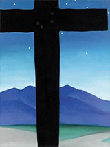 Black Cross with Stars and Blue 1929 By Georgia O'Keeffe